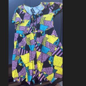 Nightmare Before Christmas Sally Patchwork Jagged Dress Plus Size 3 NEW WITH TAG